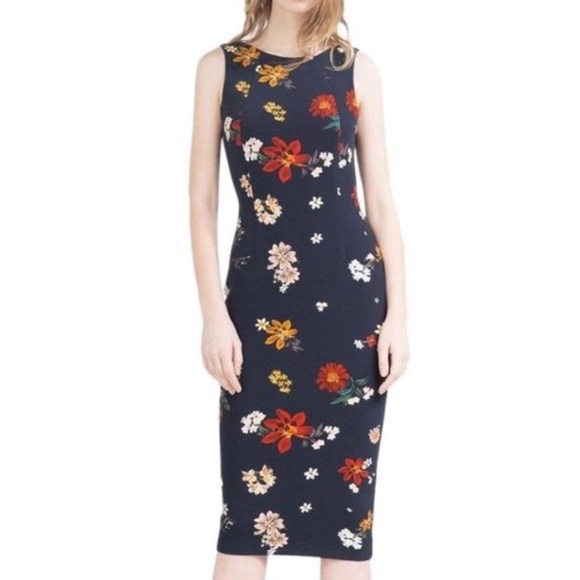 NWT ZARA FLORAL TUBE DRESS - Picture 2 of 6